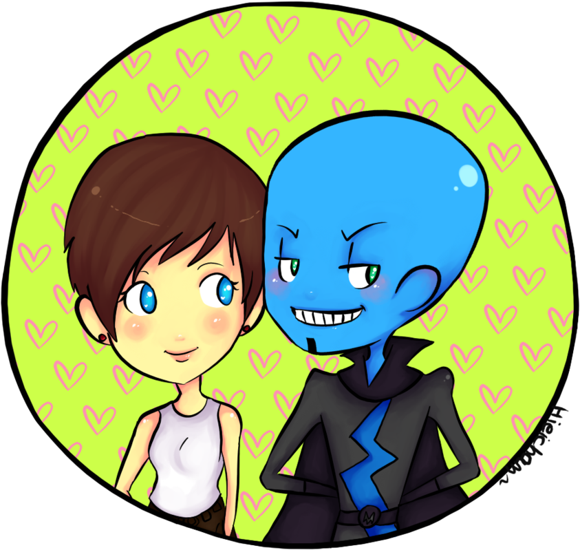 Megamind And Roxanne By Hieilovescookies - Cartoon (900x884)
