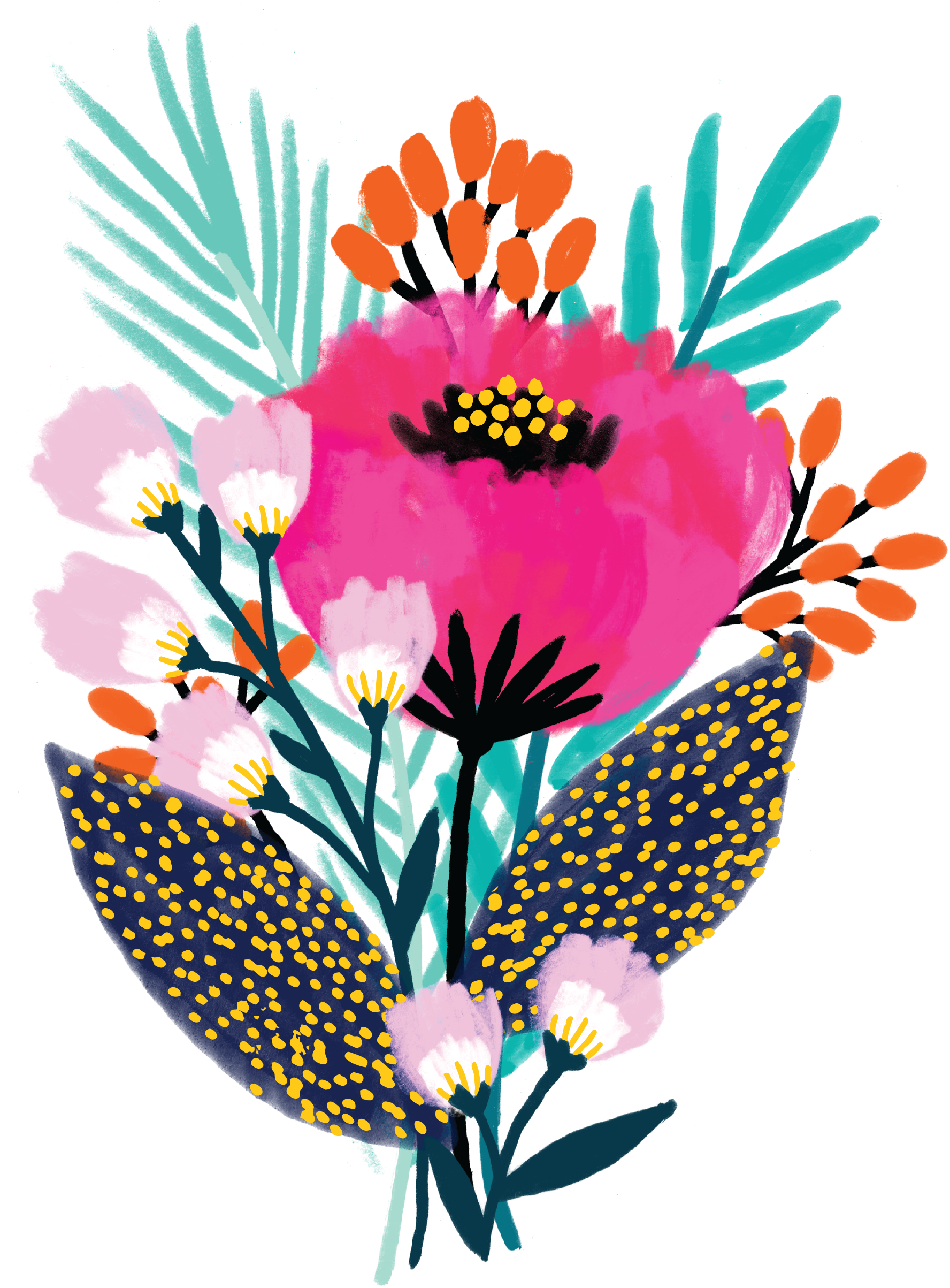 May Bloom Colorful Wallpaper, Wallpaper Backgrounds, - Jess Phoenix Illustration (3000x3000)