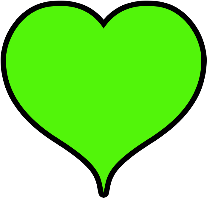 Com/png/green Heart Png/ - Heart (1000x824)
