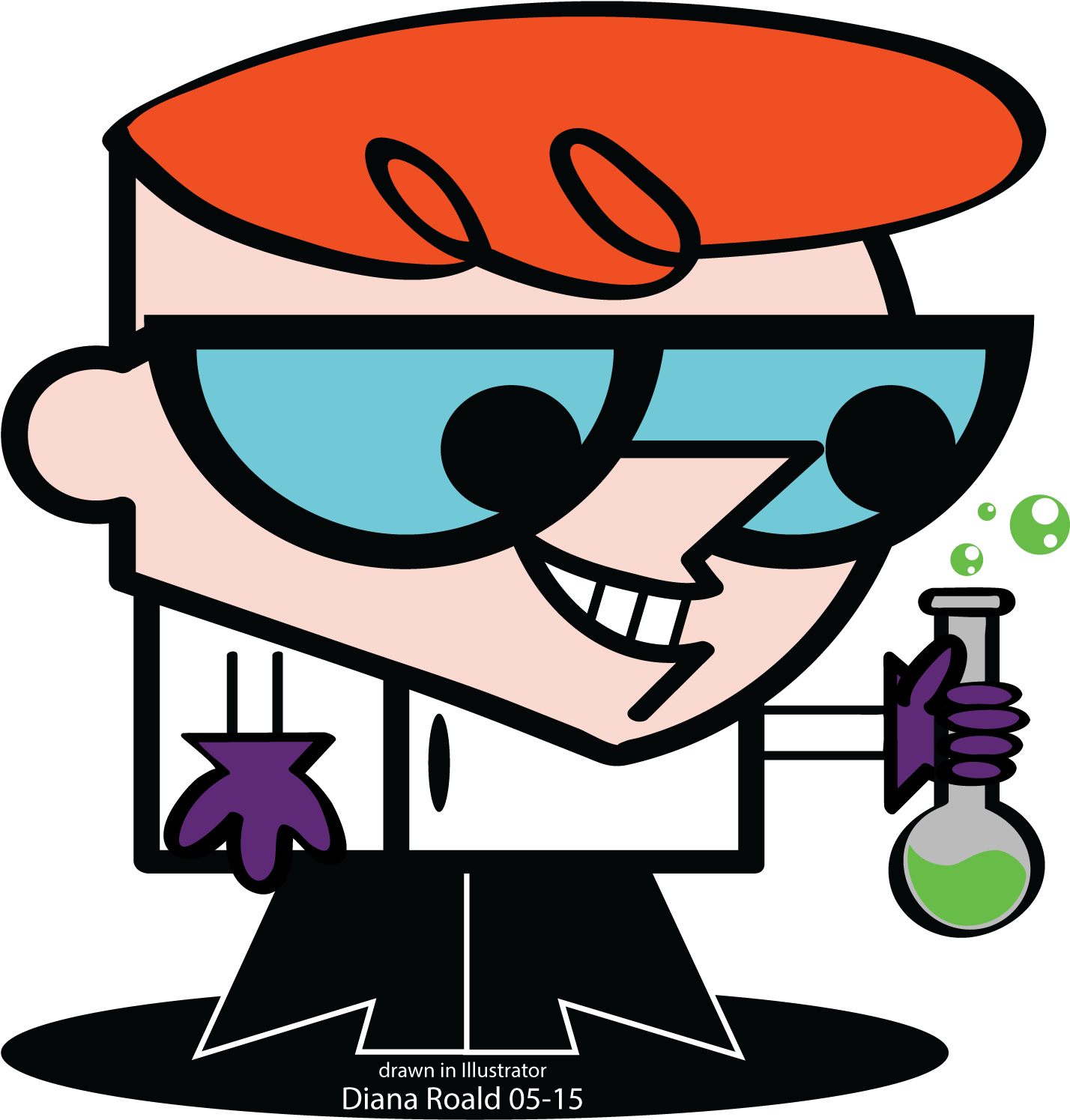 Dexter Abduzeedo Tutorial By Diana Roald - Male Red Hair Cartoon Characters  - (1436x1500) Png Clipart Download
