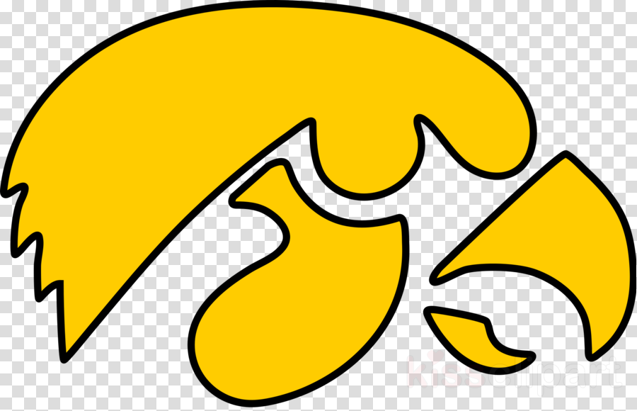 Iowa Hawkeye Logo Clipart Iowa Hawkeyes Football University - Editing Hairstyle (900x580)
