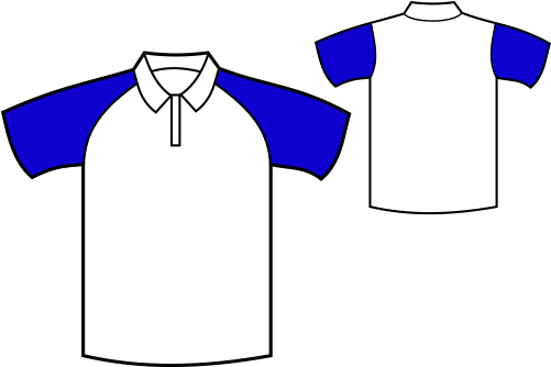 500 X 340 2 - Polo Shirt White Blue (500x340)