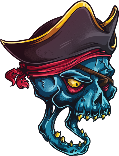Dead Pirates By Ioana Sopov, Via Behance Adobe Illustrator - Draw A Vector Pirate Skull (600x577)