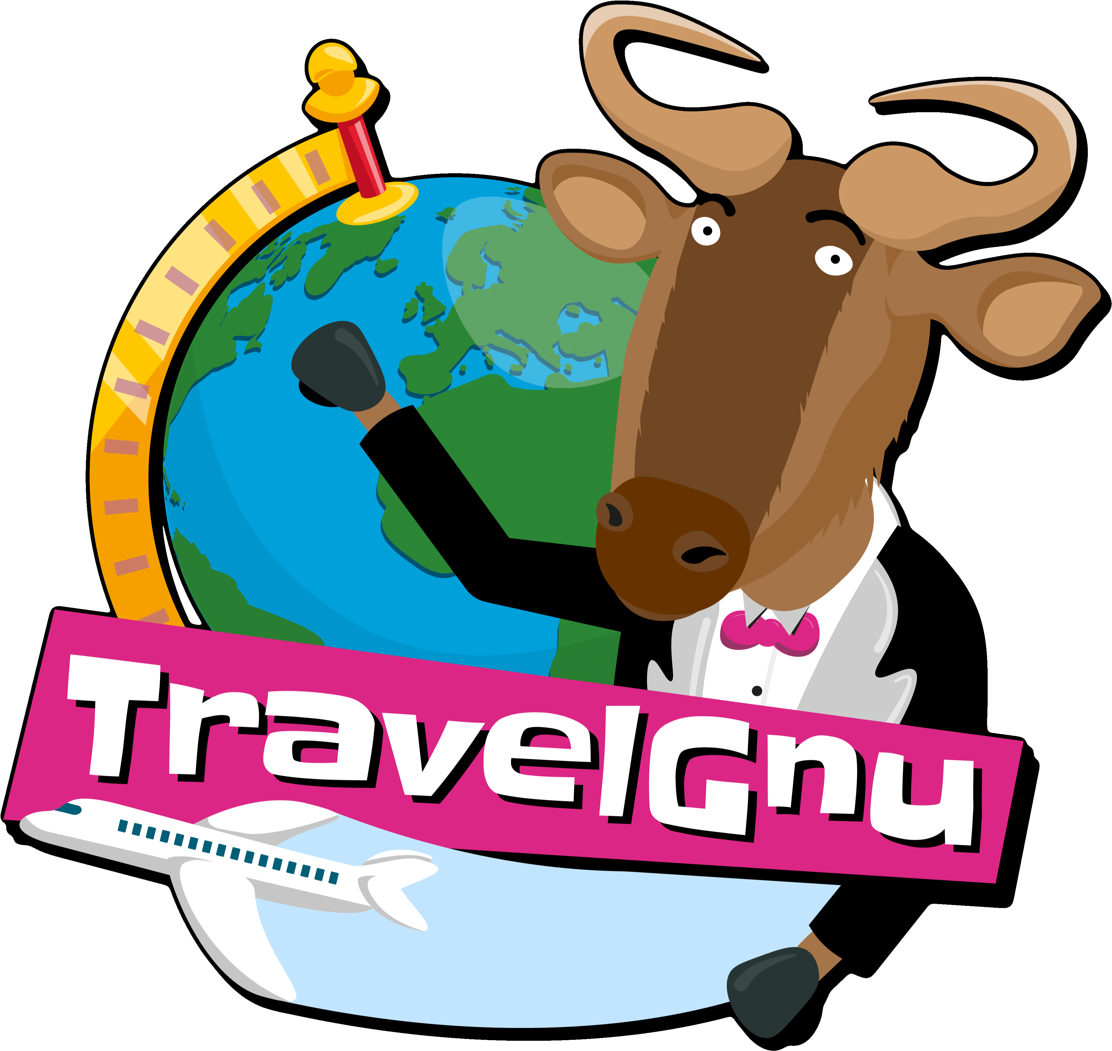 Gnu Clipart Goat - Cartoon (3840x3840)