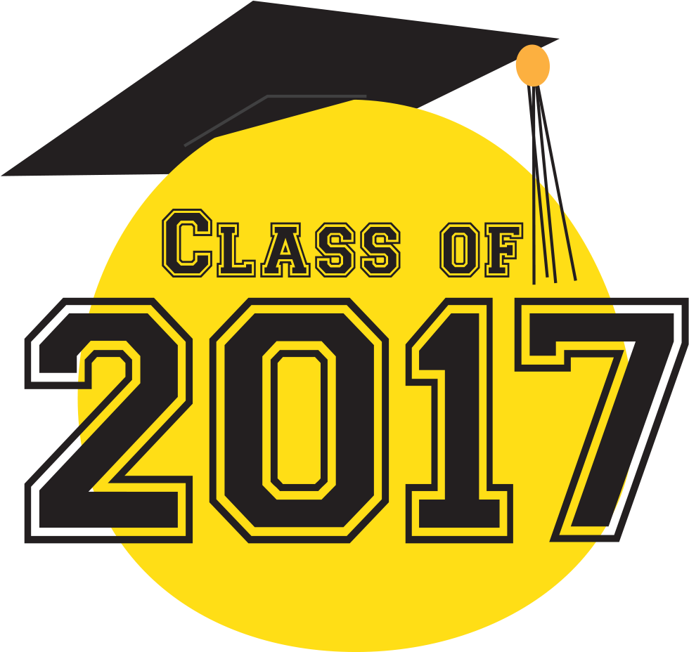 2017 Graduation Png Png Black And White Library - Graduation 2017 Png (980x928)