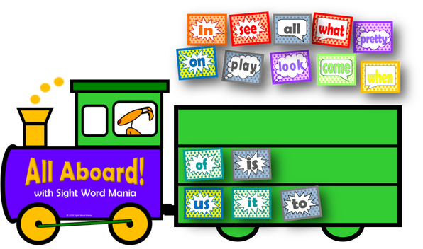 Each Row On The Carriages Has Room For 4 Word Cards, - Each Row On The Carriages Has Room For 4 Word Cards, (596x352)