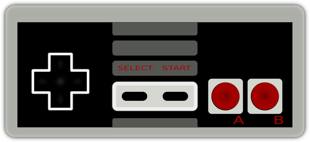 Nintendo Entertainment System - Nintendo 8 Bit Controller (1280x640)