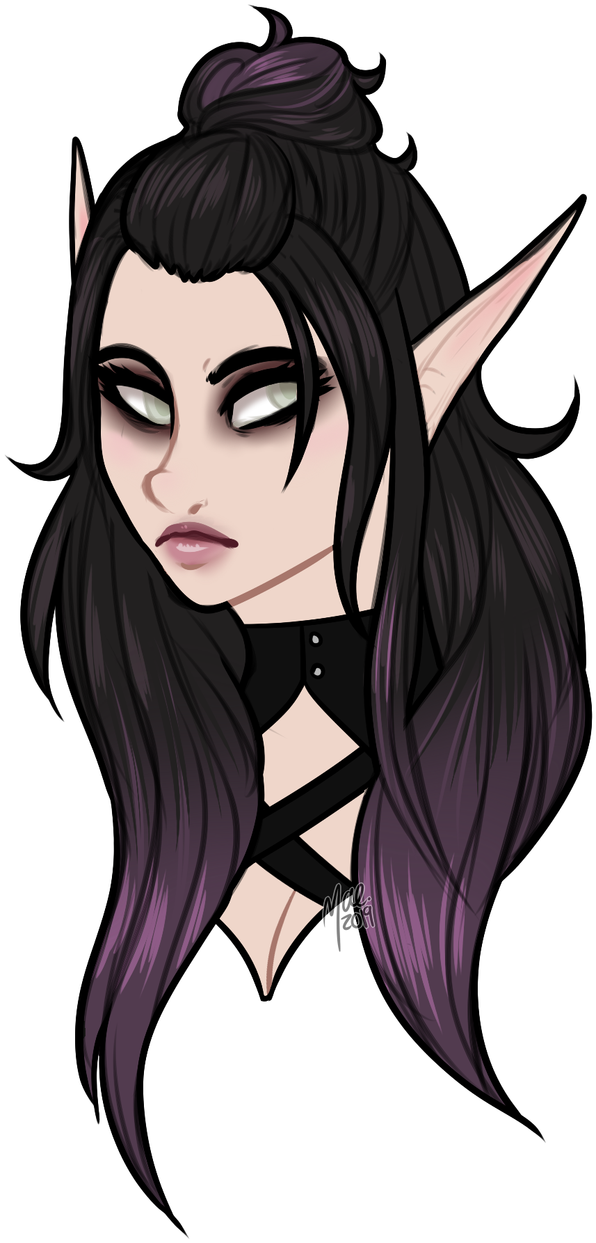 My Blind Eladrin Divination Wizard Wisteria Shes A - Illustration (927x1887)