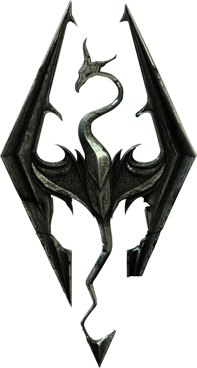 Transparent Background Skyrim Logo (404x753)