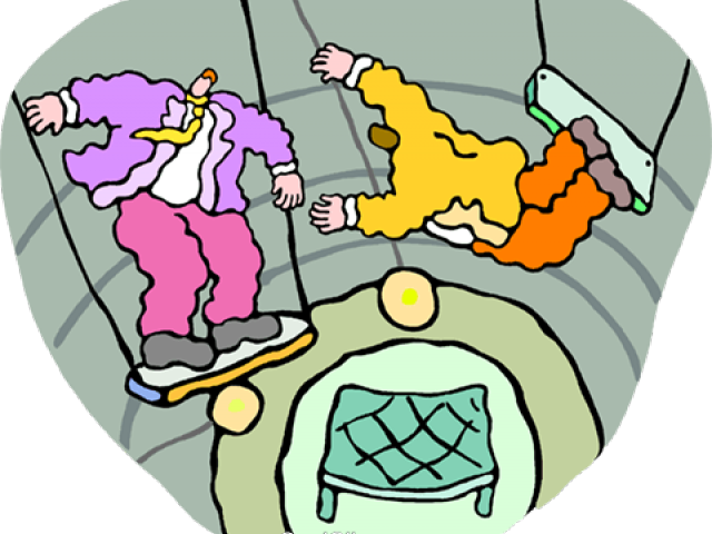 Daredevil Clipart Trapeze Artist - Cartoon (640x480)