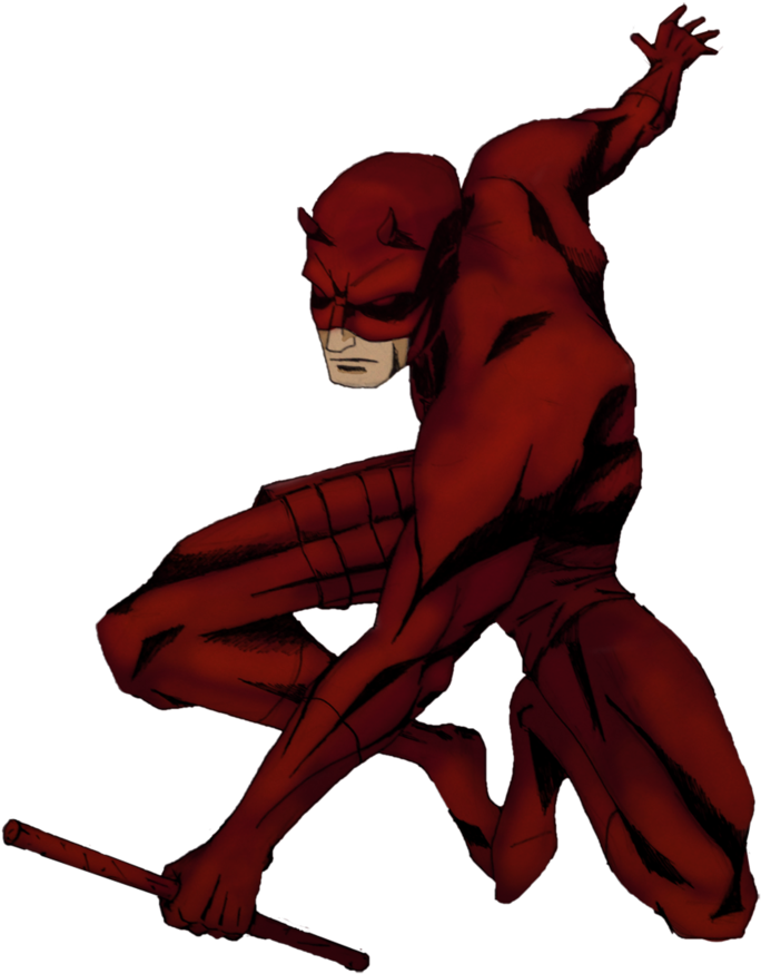 Daredevil Clipart - Daredevil Art Transparent (714x1119)