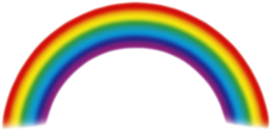 Realistic Rainbow Png - Png Transparent Rainbow Png (900x441)