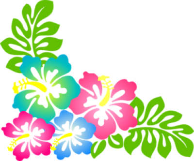 Luau Clipart Flower Free Hawaiian Collection Hibiscus - Luau Clipart Flower Free Hawaiian Collection Hibiscus (400x333)