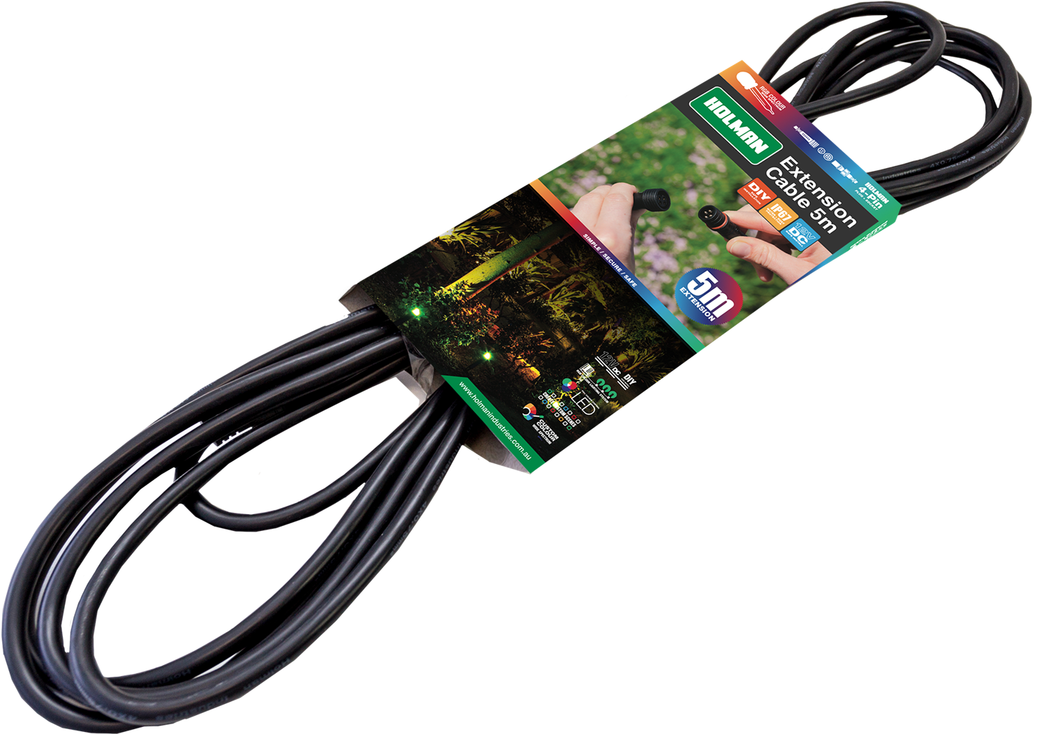 Holman Rgb Colour Garden Light Cable 5000mm Bunnings - Holman Rgb Colour Garden Light Cable 5000mm Bunnings (1600x1600)