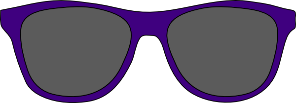Blue Sunglasses Clip Art - Blue Sunglasses Clip Art (600x209)