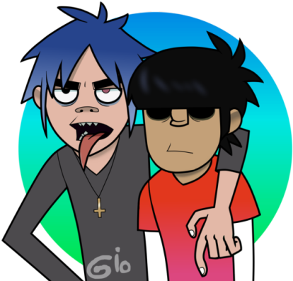 2d Gorillaz Personality - 2d Gorillaz Personality (500x438)