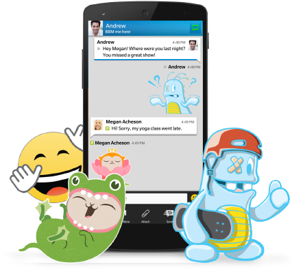 Not Only Are Stickers Crowd Pleasers And Revenue Generators, - Blackberry Messenger (471x408)