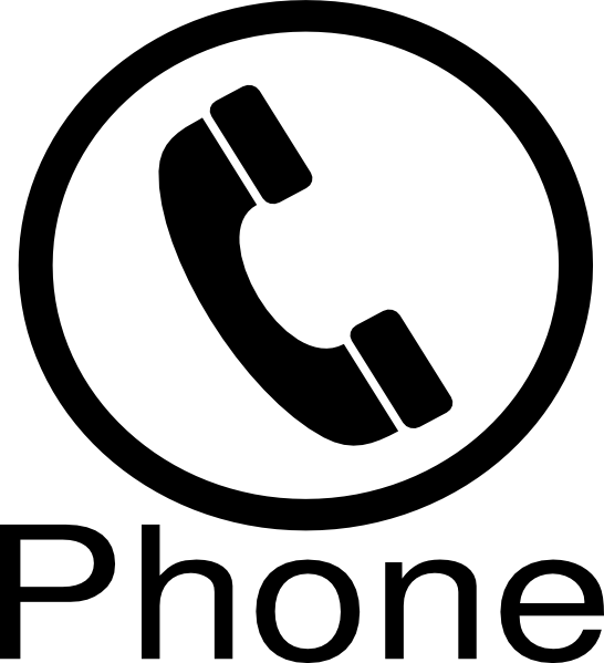 Phone Clip Art - Τηλεφωνο Logo (546x599)