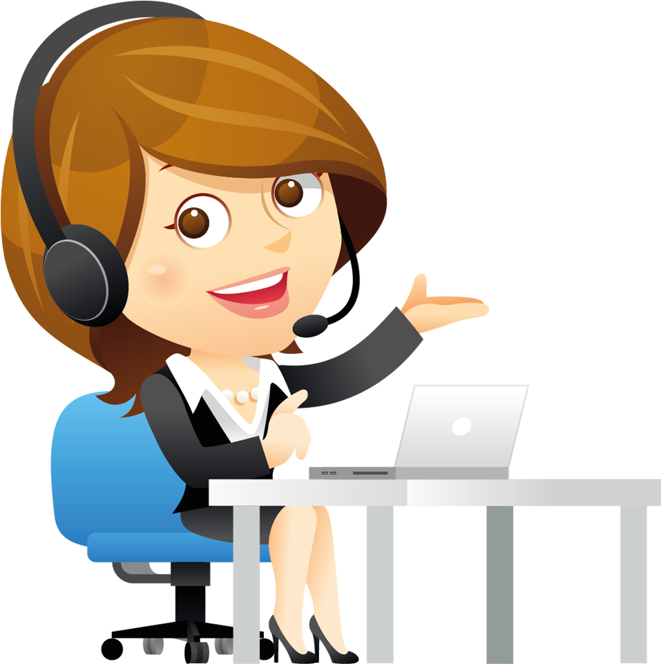Introducer Channel - Callcenter Agent Clipart Png (1000x975)