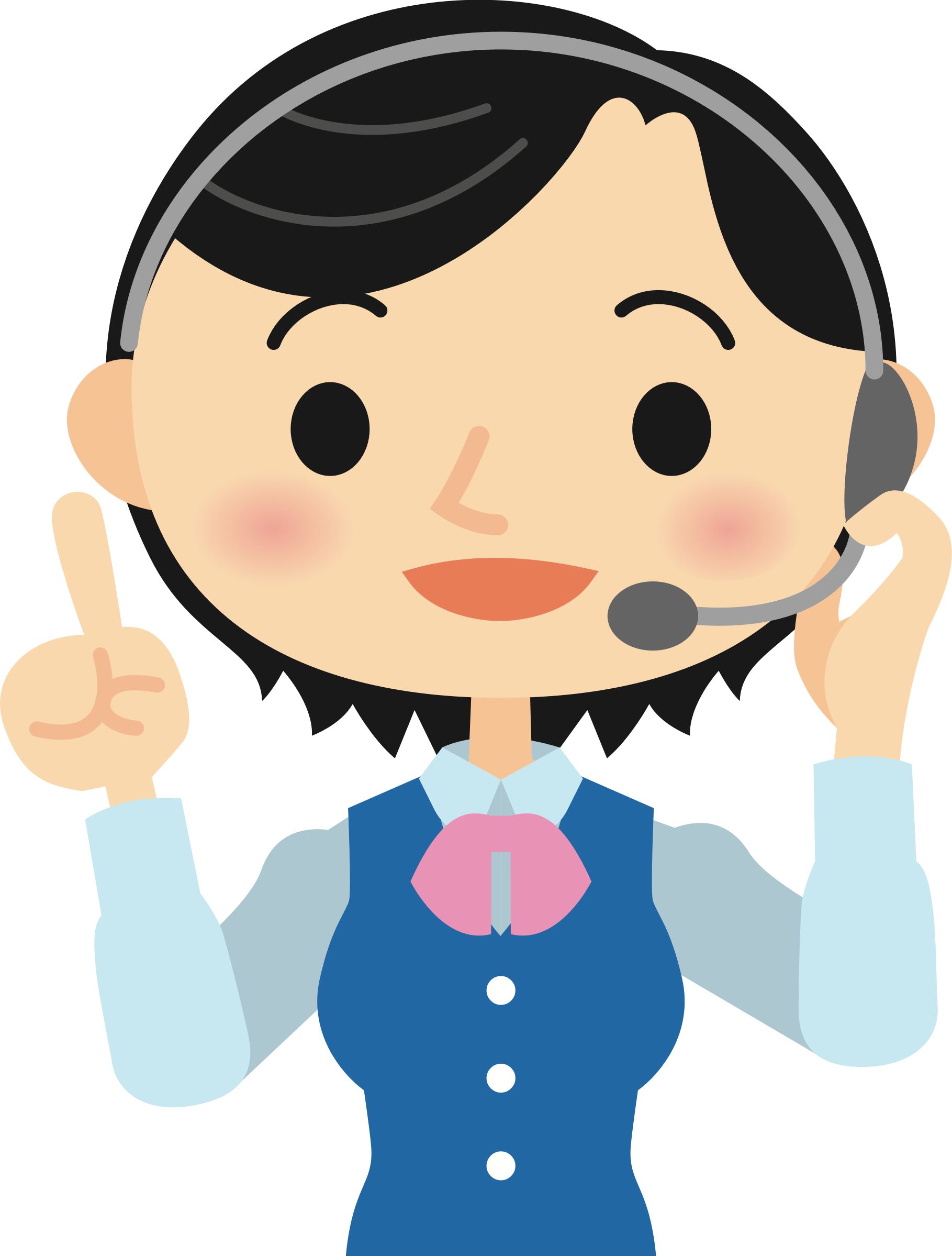 Big Image - Call Center Vector Png (1819x2398)