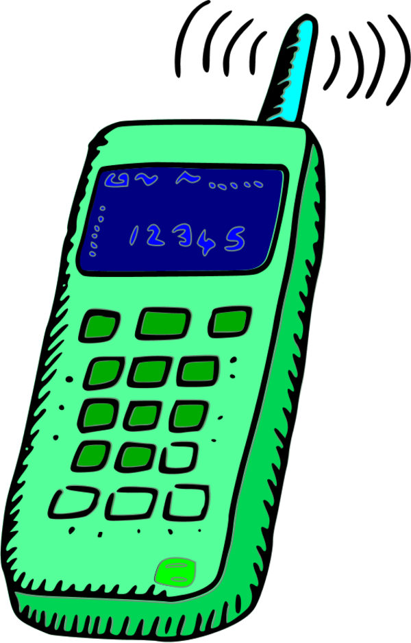 Analogue Mobile Phone - Clipart Cell Phone (600x938)