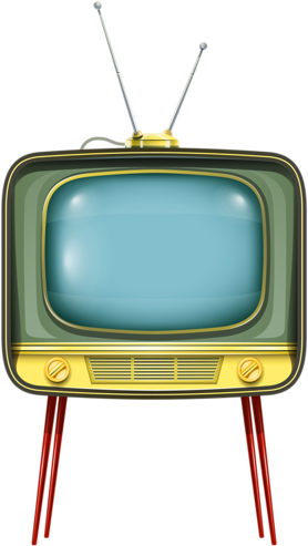 Clipart, Ramadan, Refrigerator, Doll Houses, Stickers, - Vintage Television Clip Art (293x500)