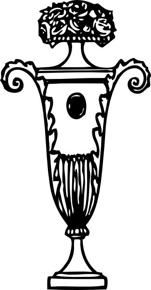 Free Vector Ornament Urn Clip Art - Decorative Arts (312x599)