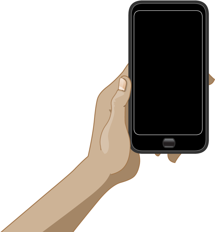 Image - Animated Hand Holding Phone (1024x768)