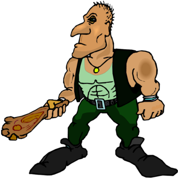 Thug Cliparts - Thug Clipart (350x352)