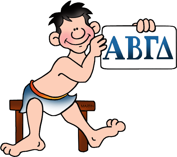 Greek Alphabet - Ancient Greek Alphabet For Kids (648x570)