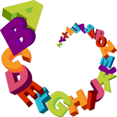 Amazing Alphabet Letter Clipart Psd Detail Alphabet - Jumbled Up Letter (400x399)