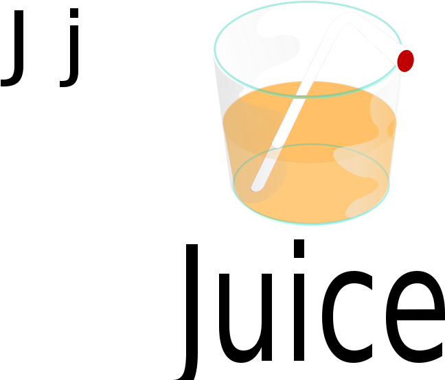 J For Juice - Coloring Page J For Juice (800x566)