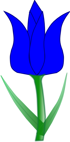 Tulip Clip Art At Vector Clip Art Free - Tulip Flowers Clip Art (294x596)