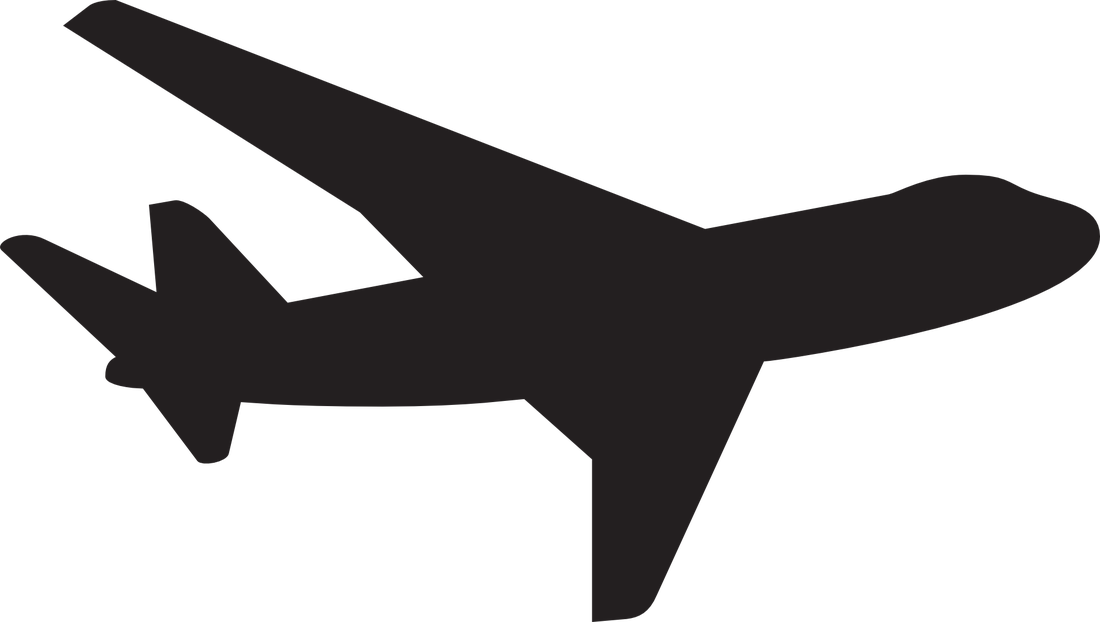 Plane Silhouette Png (1100x622)