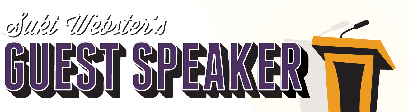 Suki Webster's Guest Speaker - Guest Speaker Clipart (2000x360)