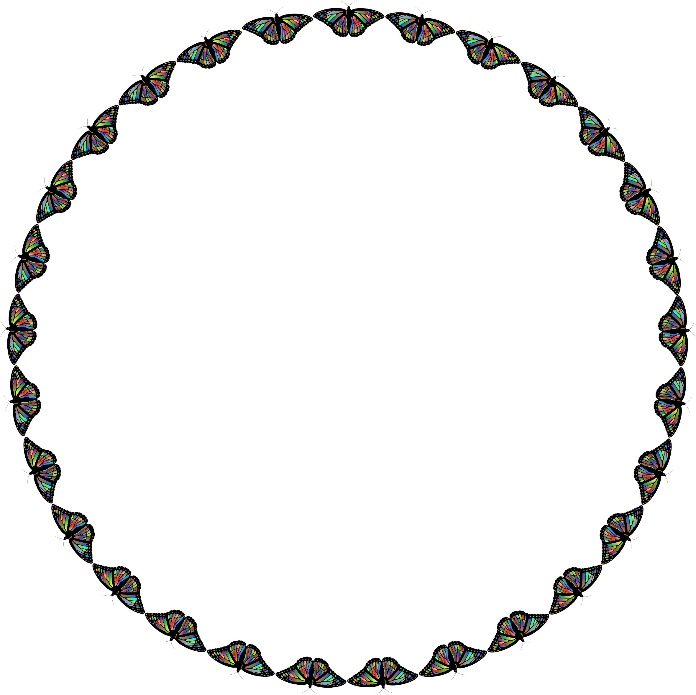 Frame 2 - Circle Of Hearts Transparent (2360x2358)