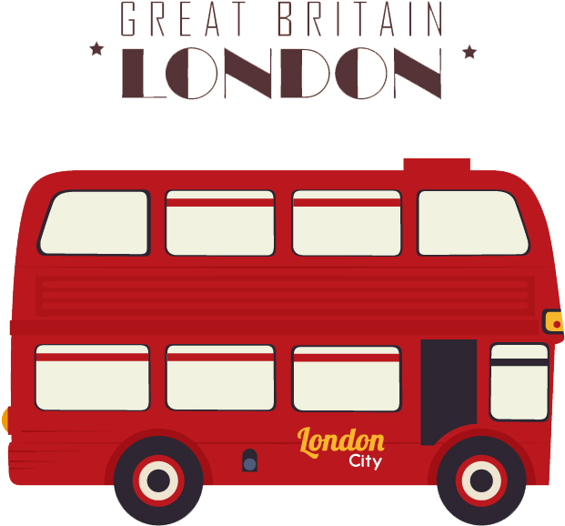 London Double Decker Bus Illustration - Double Decker Bus Png (800x783)