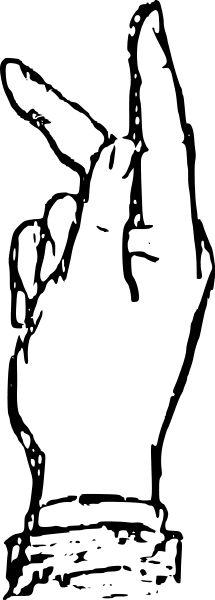 Deaf Alphabet K Png Images - Letter K In Sign Language (215x600)