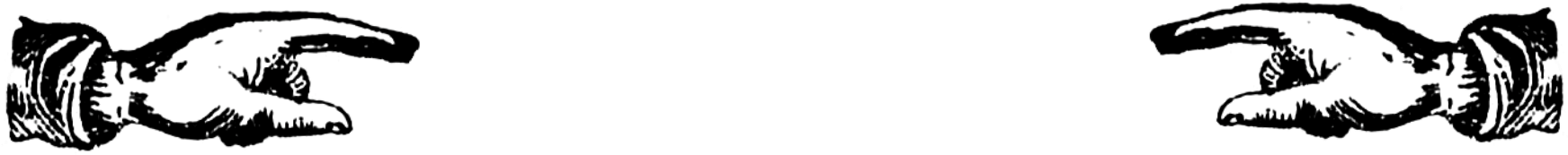 Vintage Clip Art Pointing Fingers & A Big Announcement - Red Fingers Pointing Transparent (1773x205)