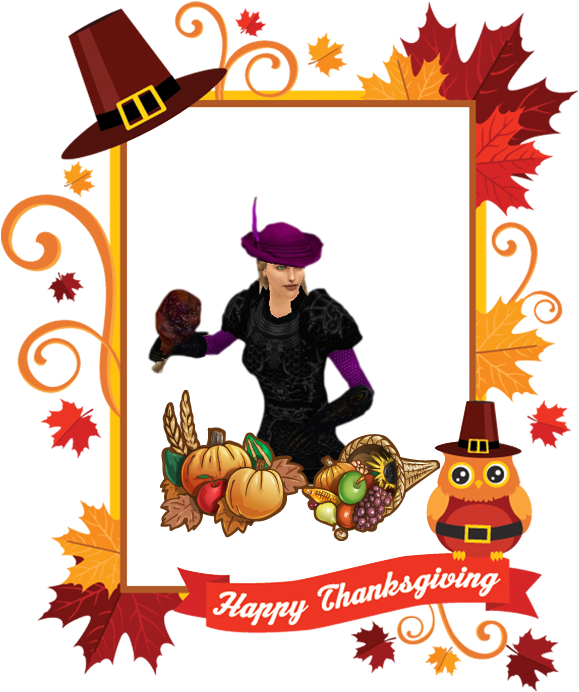 To Celebrate The Holiday, Please Enjoy The Following - Thanksgiving 2017 Frames (723x750)