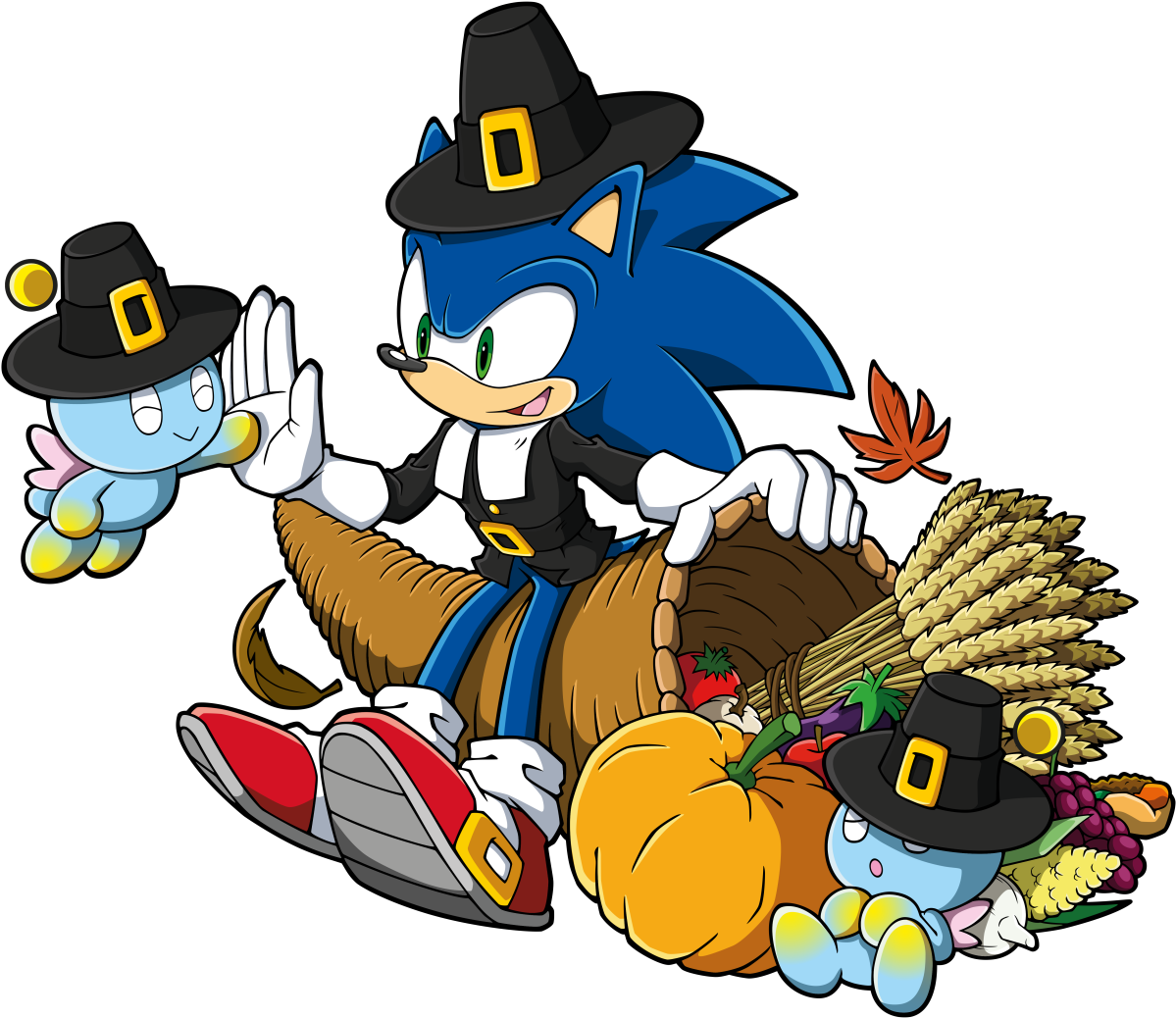 Thanksgiving Sonic - Happy Thanksgiving Video Game (1280x1077)