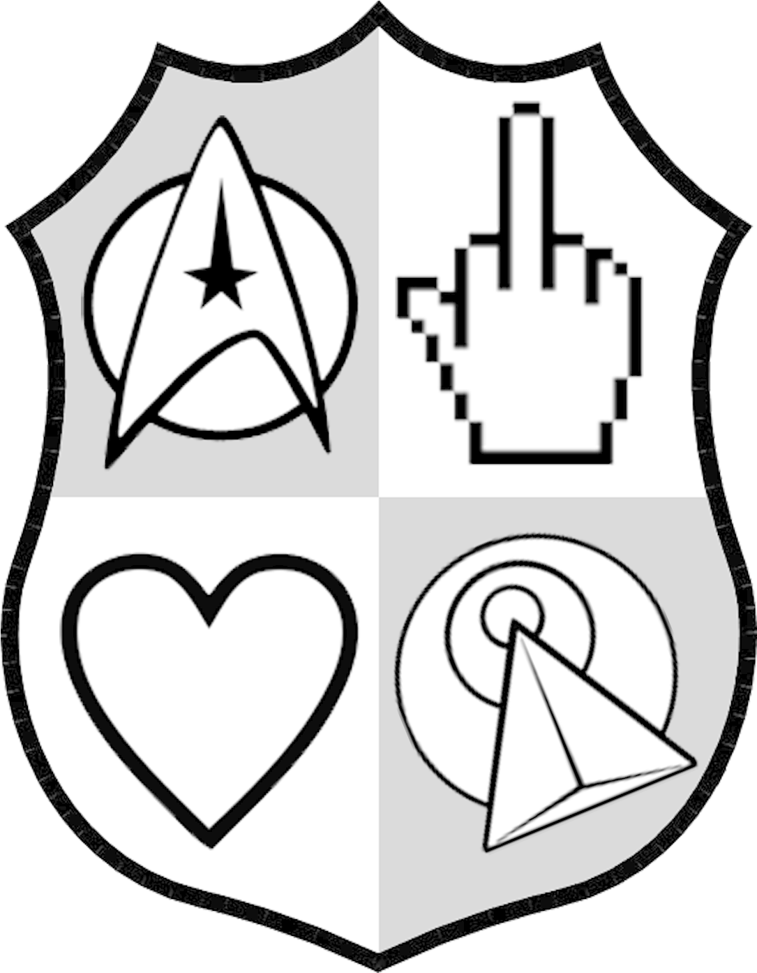 Thanksgiving Dinner Black And White Cliparts - Middle Finger Mouse Pointer (1134x1400)