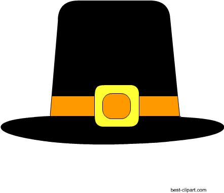 Thanksgiving Pilgrims Hat Clip Art - Pilgrims (450x450)