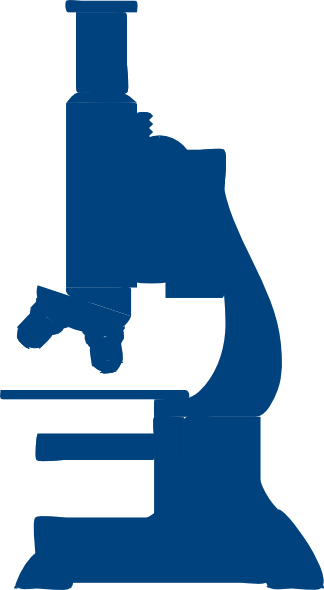 Blue Microscope Clip Art At Clker - Microscope Clipart Blue (324x590)