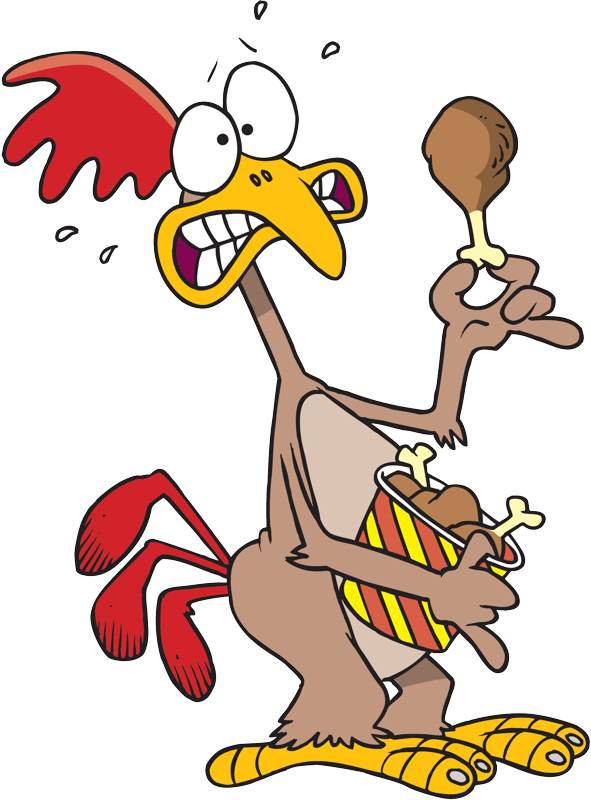 Chicken Eating Chicken Cartoon - (591x800) Png Clipart Download Chicken Eating Chicken Cartoon - (591x800) Png Clipart Download
