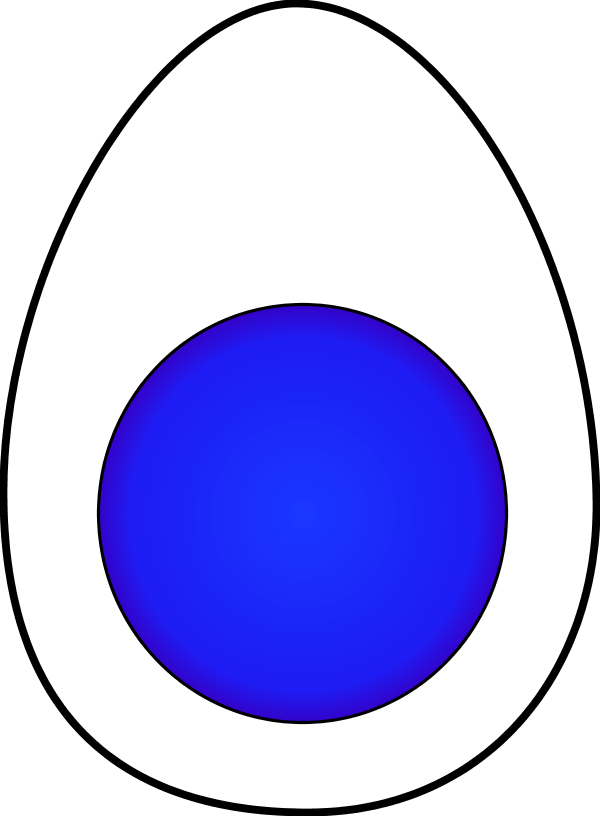 Fried Egg Clipart - Boiled Egg (600x816)