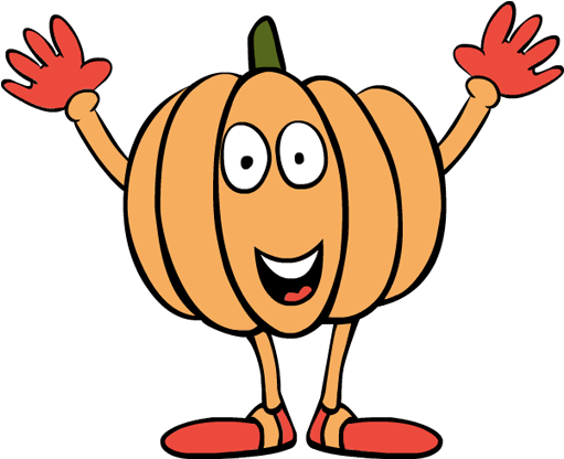 Clip Art Thanksgiving Pumpkin Excited Smiling Shoes - Clip Art Thanksgiving Pumpkin Excited Smiling Shoes (600x630)