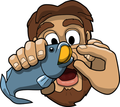 Tax Money Clipart - Coin In The Fish's Mouth (400x355)