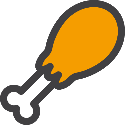 Food - Chicken Leg Png (512x512)
