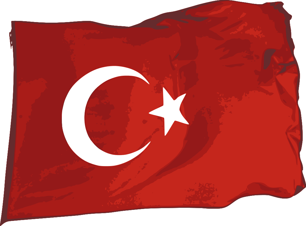 Alevi Muslims In Turkey - Turkey Flag Vector Png (1024x758)